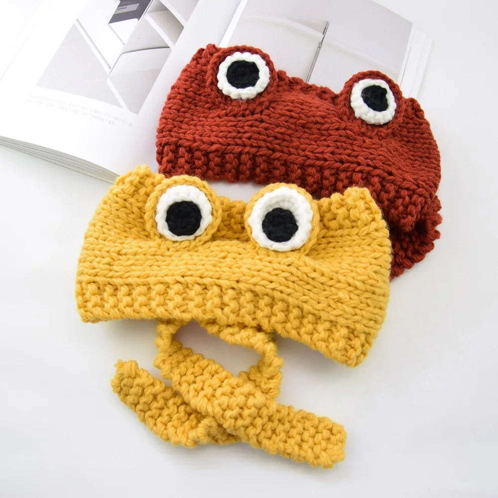Frog Hat Beanies Knitted Winter Solid Couple Skullies Hip-hop Hat Cap Costume Accessory Warm Christmas Lovely Kids Gifts
Frog Hat Beanies Knitted Winter Solid Couple Skullies Hip-hop Hat Cap Costume Accessory Warm Christmas Lovely Kids Gifts