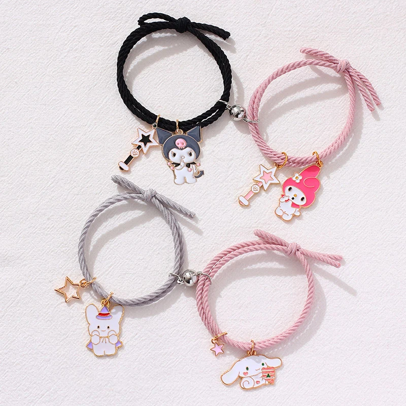 2pcs/ pair of Cute Cartoon Couple Bracelet Magnet Ball Hand Men and Women Gift Friendship Charms Elastic Rope Jewelry
2pcs/ pair of Cute Cartoon Couple Bracelet Magnet Ball Hand Men and Women Gift Friendship Charms Elastic Rope Jewelry