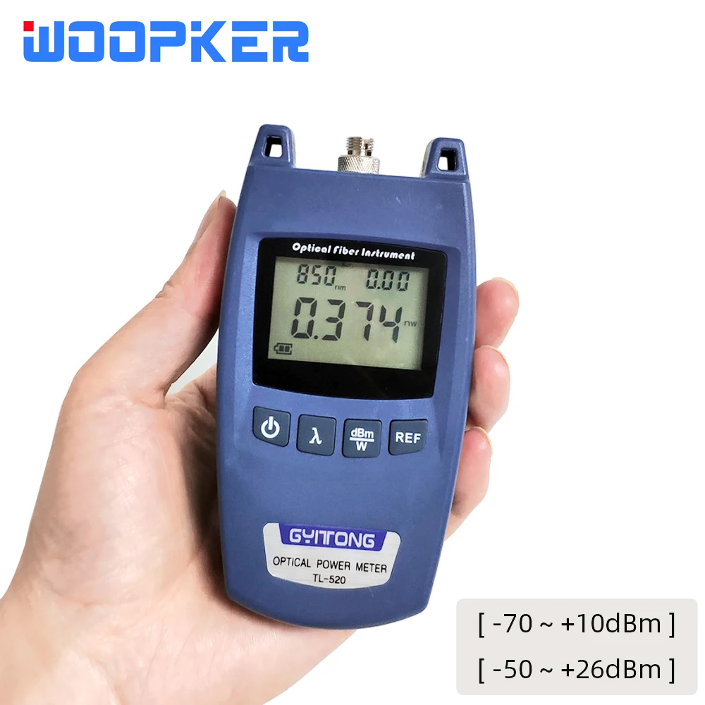 Portable Optical Power Meter with Universal Interface FTTH Fiber Optic Attenuation Tester
Portable Optical Power Meter with Universal Interface FTTH Fiber Optic Attenuation Tester