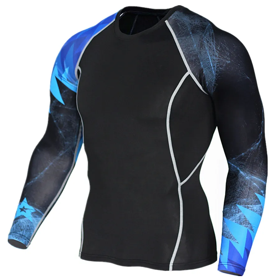 Men printed tshirt compression tights men fitness running shirt breathable long sleeve sport rashguard gym clothing cycling
Men printed tshirt compression tights men fitness running shirt breathable long sleeve sport rashguard gym clothing cycling