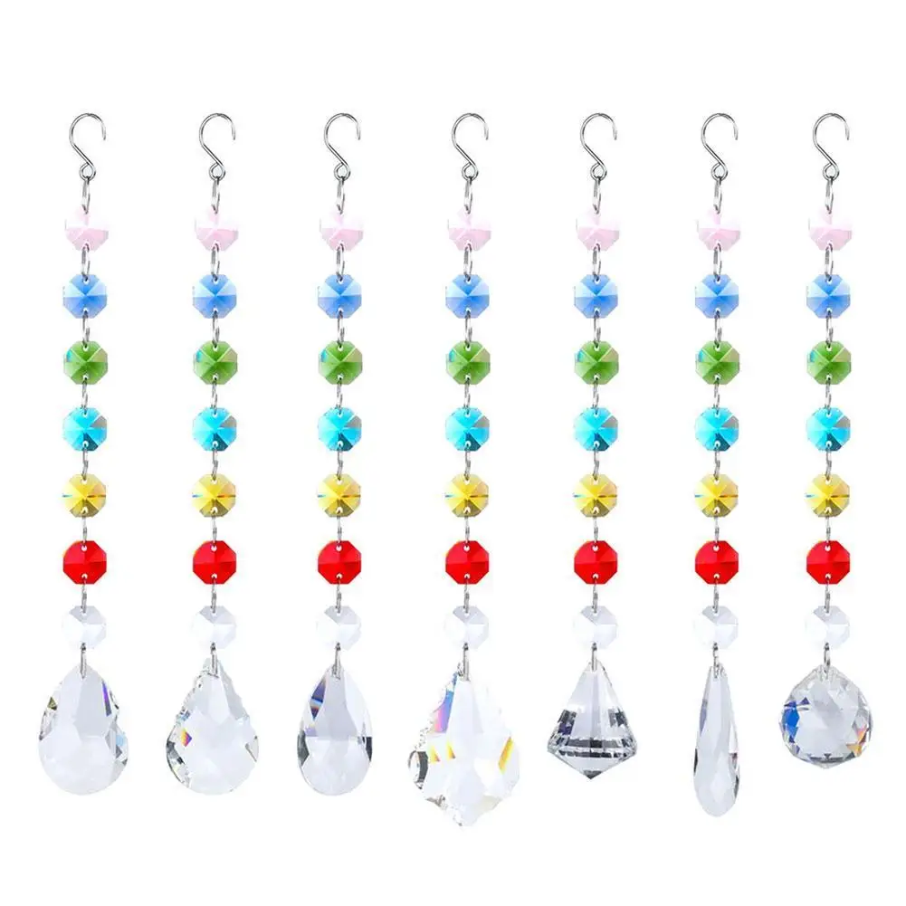 Crystal Glass Hanging Home Decor Garden Decoration Yard Sparkling Outdoor Gardening Rainbow String Ornaments W2Q5
Crystal Glass Hanging Home Decor Garden Decoration Yard Sparkling Outdoor Gardening Rainbow String Ornaments W2Q5