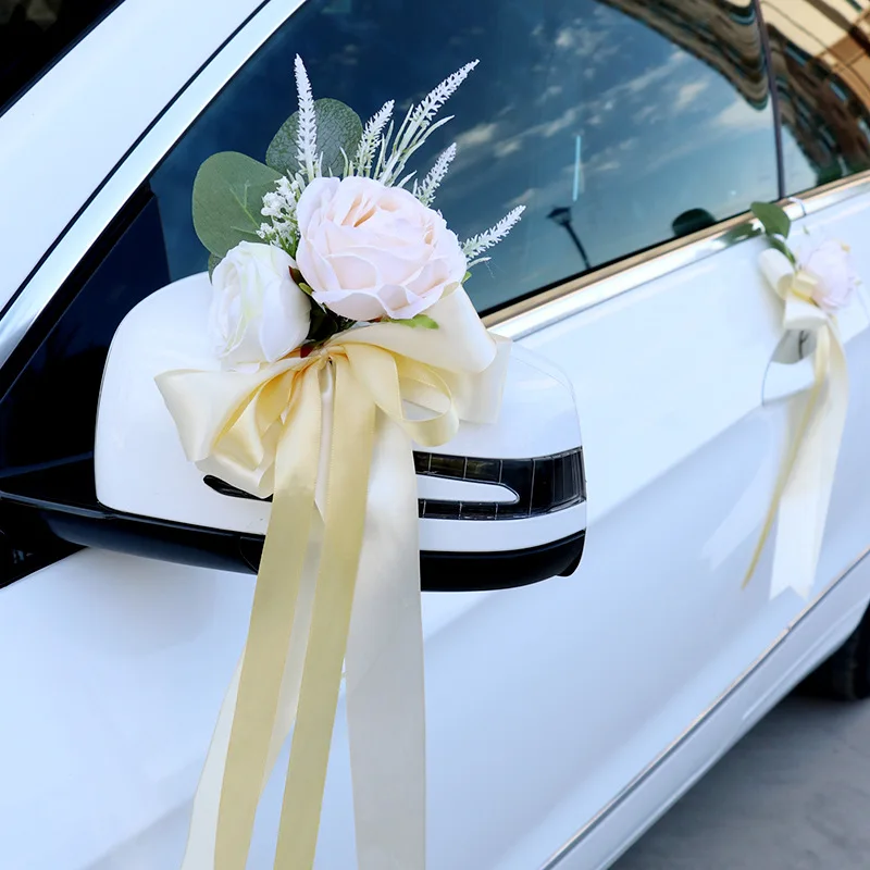Artificial European-style Wedding Car Rearview Mirror Door Handle Embellished With Decorative Rose Fake flower
Artificial European-style Wedding Car Rearview Mirror Door Handle Embellished With Decorative Rose Fake flower