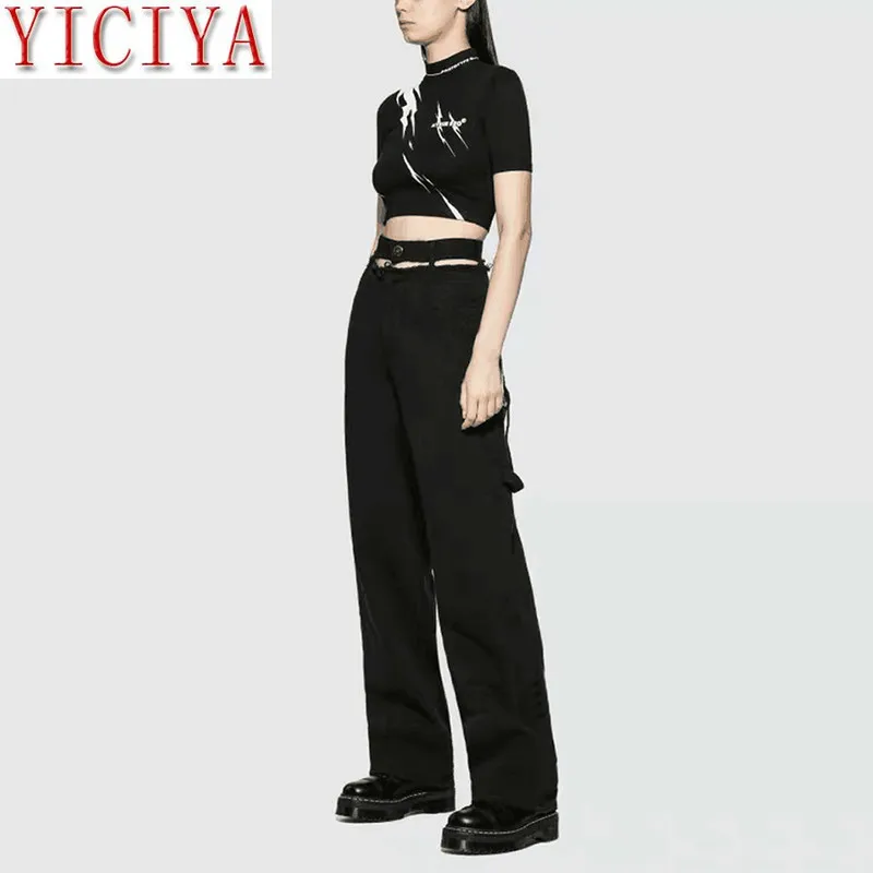 2020 New Fashion Women High Waist Flared Wide Leg Sexy Pants Casual Hollow Out Solid Straight Loose Trousers No Chain White Pant
2020 New Fashion Women High Waist Flared Wide Leg Sexy Pants Casual Hollow Out Solid Straight Loose Trousers No Chain White Pant