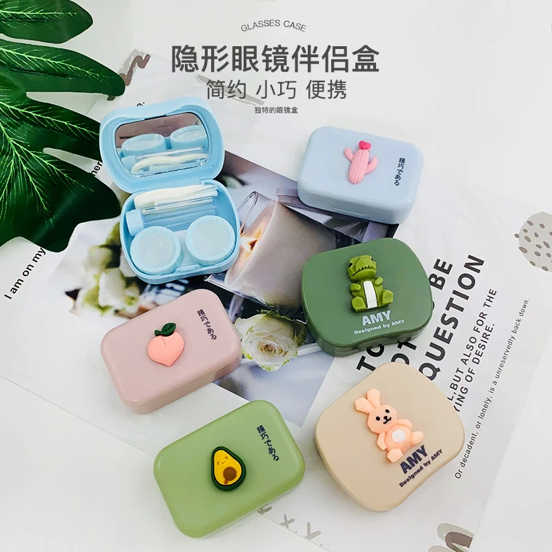 ovolook Cartoon Cosmetic Travel box Storage Holder Contact lens pop case with mirror contact lens case Eyewear Accessories
ovolook Cartoon Cosmetic Travel box Storage Holder Contact lens pop case with mirror contact lens case Eyewear Accessories
