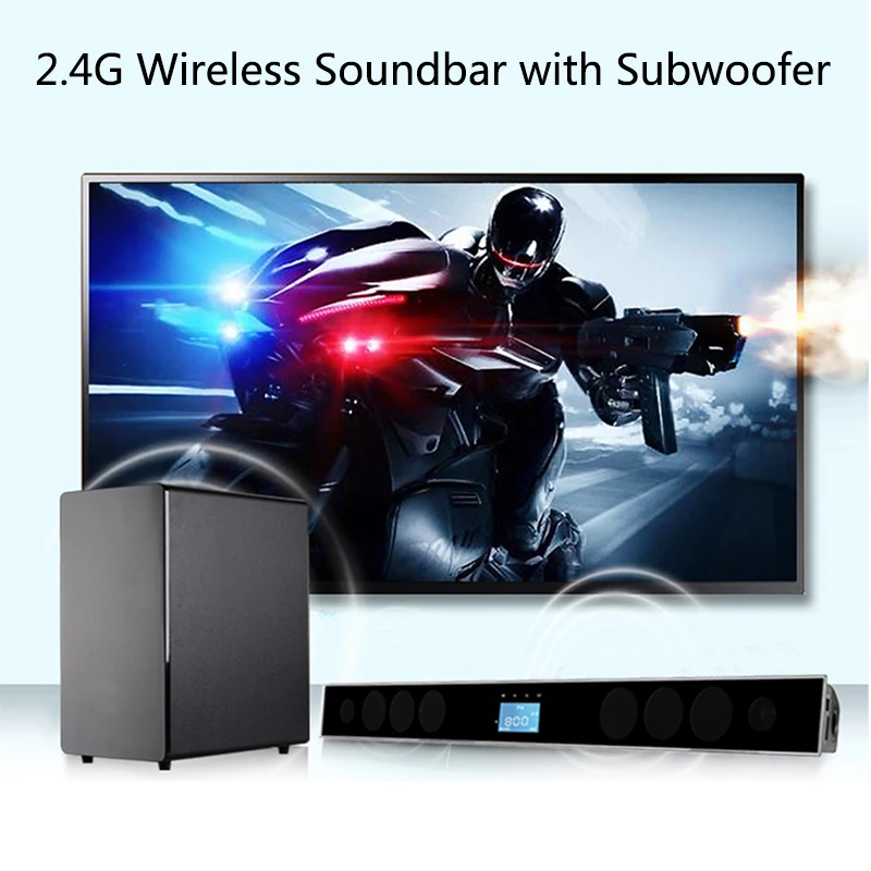 Museeq Wireless Home Cinema Som Bluetooth 2.4G Wireless Soundbar with Subwoofer for TV Sound Bar Home Theatre System Speaker
Museeq Wireless Home Cinema Som Bluetooth 2.4G Wireless Soundbar with Subwoofer for TV Sound Bar Home Theatre System Speaker