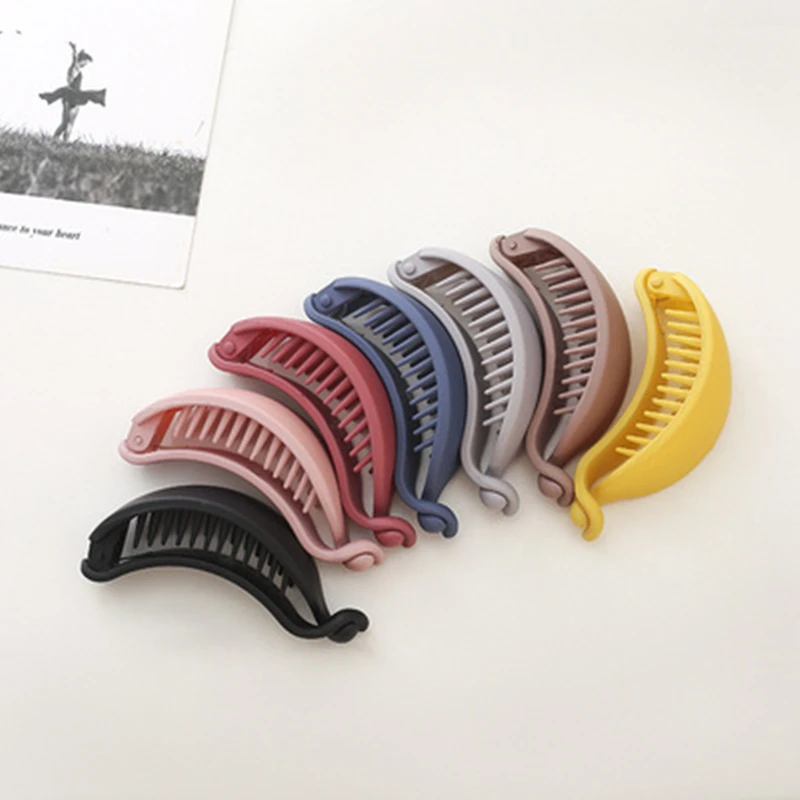 Banana Shape Hair Claws Cute Candy Color Women Styling Girls Sweet Hair Clips Ponytail Holder Matte Hairpins Fashion Accessories
Banana Shape Hair Claws Cute Candy Color Women Styling Girls Sweet Hair Clips Ponytail Holder Matte Hairpins Fashion Accessories