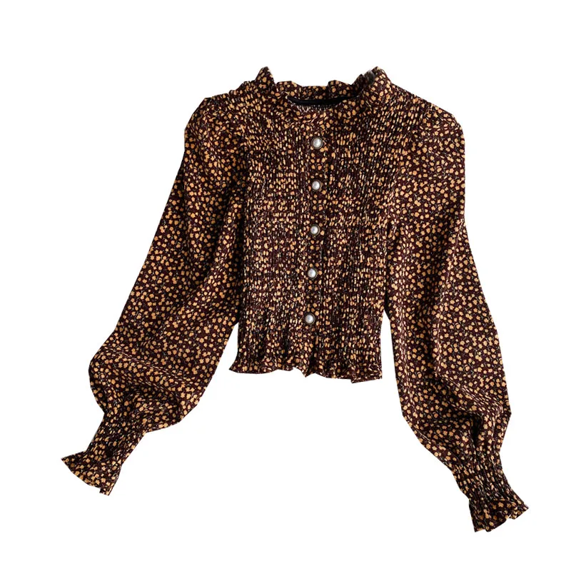 French Style Retro Floral Shirt Women 2020 Autumn Palace Style Short Pleated Lantern Sleeve Stand Collar Top GX1299
French Style Retro Floral Shirt Women 2020 Autumn Palace Style Short Pleated Lantern Sleeve Stand Collar Top GX1299