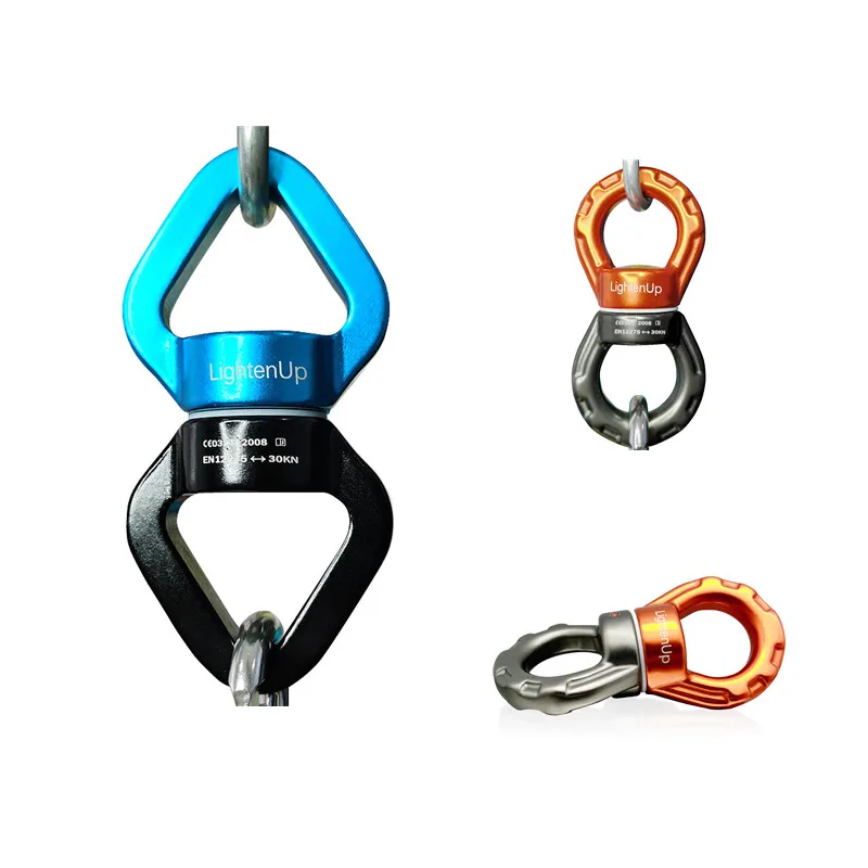 New 30KN Yoga Accessories Universal Ring Gimbal Ring Rotary Connector Rotational Hammock Swing Spinner Rope Swivel Connector
New 30KN Yoga Accessories Universal Ring Gimbal Ring Rotary Connector Rotational Hammock Swing Spinner Rope Swivel Connector