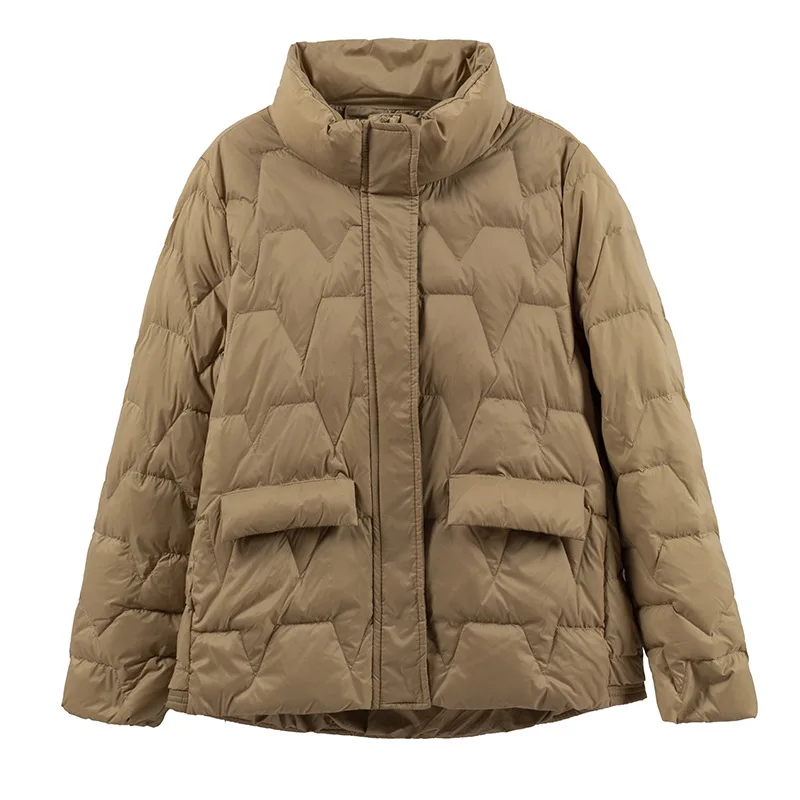 2021 new style Korean fashion loose wave pattern lightweight down jacket women short trendy winter jacket
2021 new style Korean fashion loose wave pattern lightweight down jacket women short trendy winter jacket