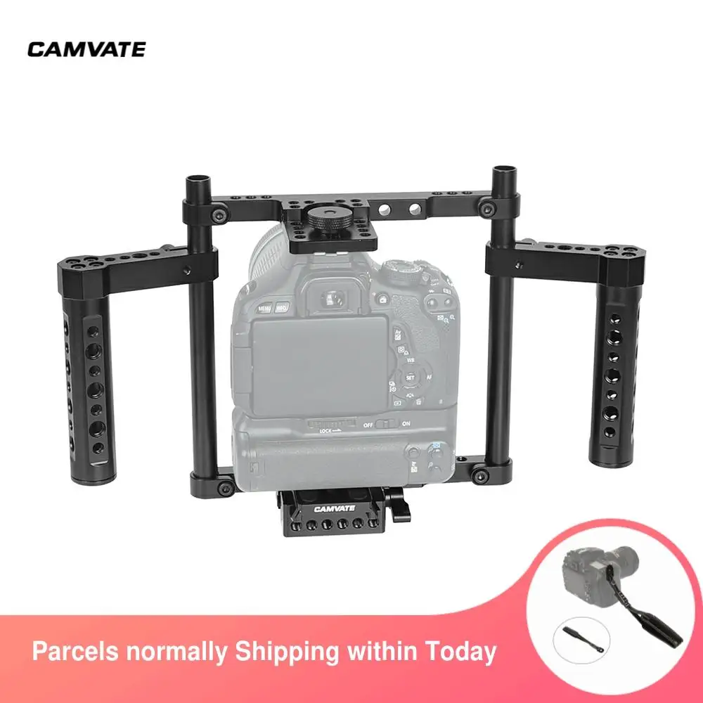 CAMVATE Camera Cage RIig For Canon 60D,70D,80D,50D,40D,30D,6D,7D,7D650D,600D,D3200,D3300,D5200,D5500,D7000,a58,A99,a7,a7II,GH5
CAMVATE Camera Cage RIig For Canon 60D,70D,80D,50D,40D,30D,6D,7D,7D650D,600D,D3200,D3300,D5200,D5500,D7000,a58,A99,a7,a7II,GH5