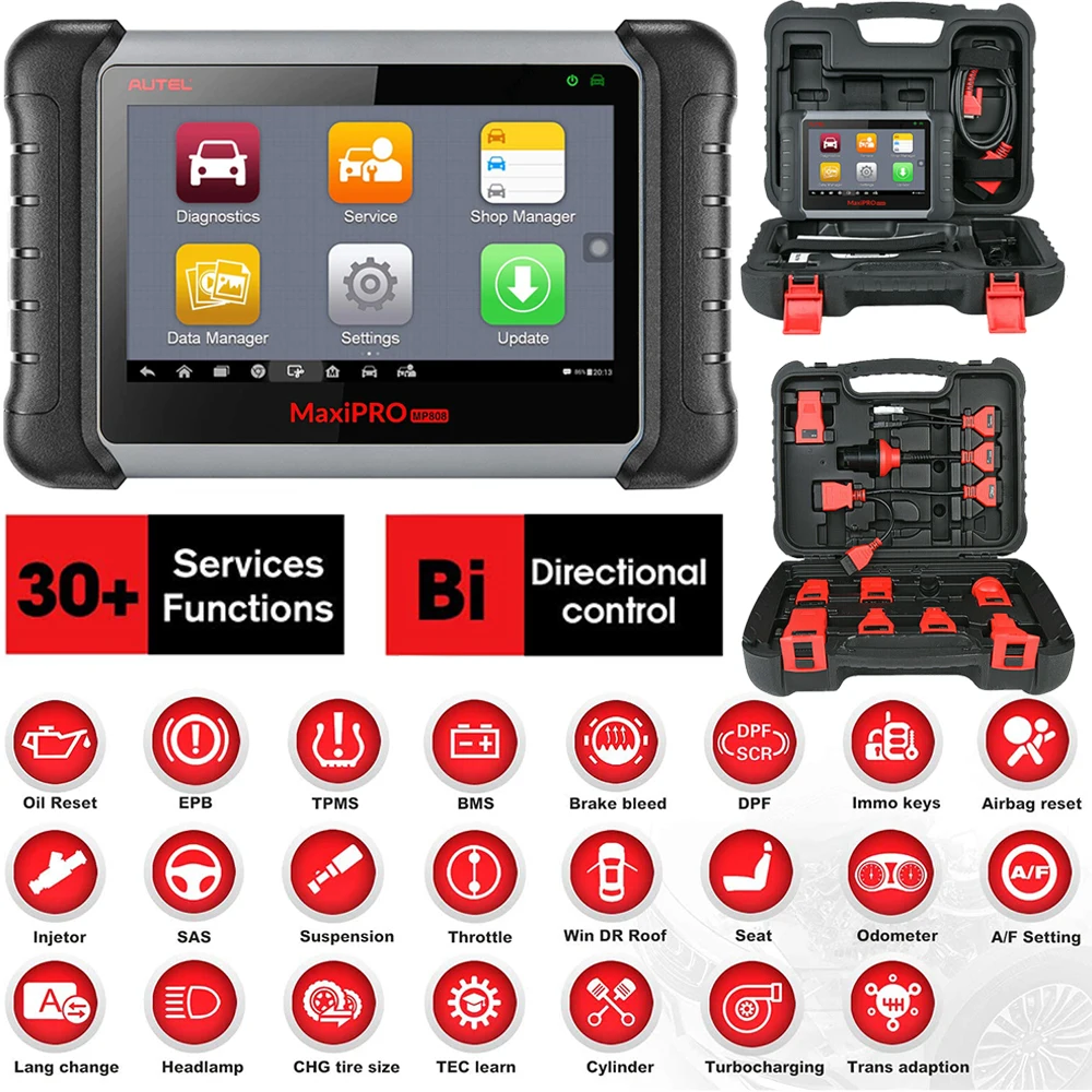 Autel MaxiPRO MP808K профессиональный автомобильный диагностический инструмент CAN EOBD OBD OBD2 считыватель кодов Bluetooth Wifi Полный сканер системы
Autel MaxiPRO MP808K профессиональный автомобильный диагностический инструмент CAN EOBD OBD OBD2 считыватель кодов Bluetooth Wifi Полный сканер системы
