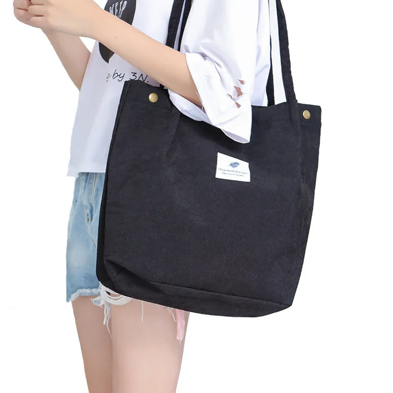 High Capacity Women Corduroy Tote Ladies Casual Shoulder Bag Foldable Reusable Shopping Beach Bag
High Capacity Women Corduroy Tote Ladies Casual Shoulder Bag Foldable Reusable Shopping Beach Bag