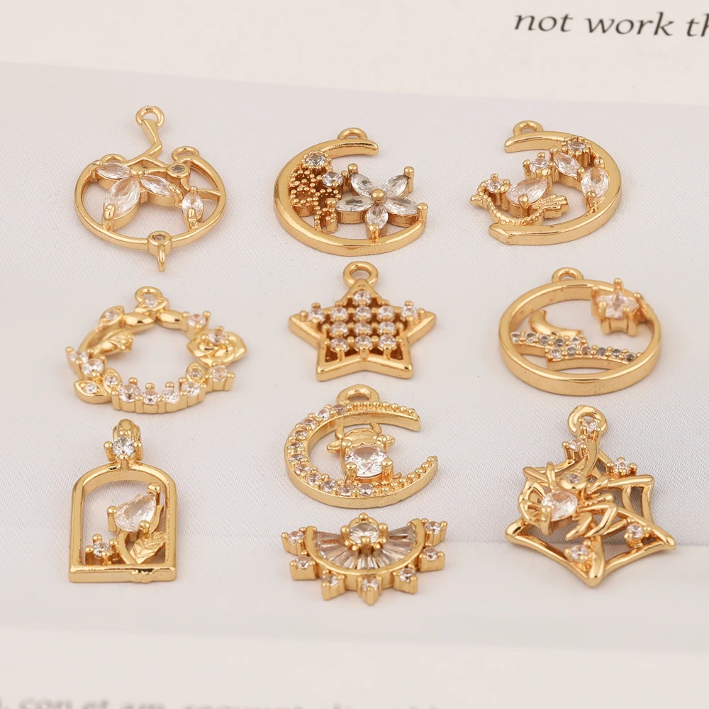 HAOSAW 6Pcs Jewelry Accessories/Multi Shapes/Crystal Pendants/DIY Making/Hand Made/CZ Charms/Jewelry Findings & Components
HAOSAW 6Pcs Jewelry Accessories/Multi Shapes/Crystal Pendants/DIY Making/Hand Made/CZ Charms/Jewelry Findings & Components