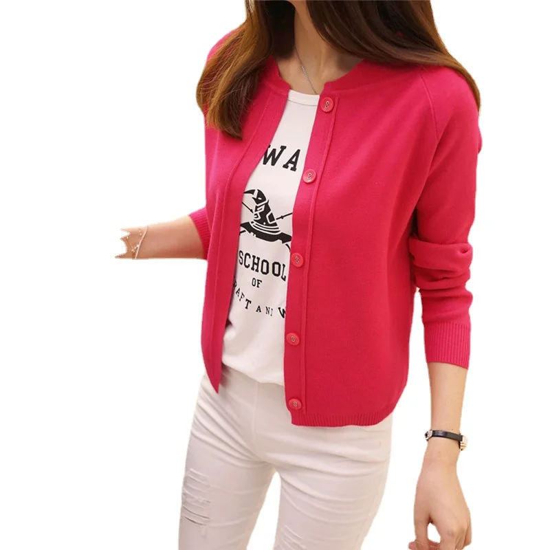 New fashion sweater cardigan women's spring and autumn sweater short thin coat Long Sleeve women's V-neck knit cardigan
New fashion sweater cardigan women's spring and autumn sweater short thin coat Long Sleeve women's V-neck knit cardigan