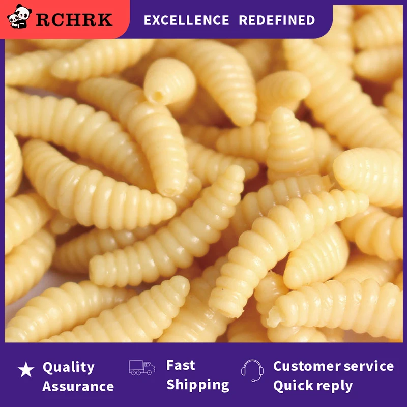 Promotion 50PCS 2cm 0.3g Maggot Grub Soft Fishing Lure Hooks Smell Worms Glow Shrimps Fish Lures Universal 2021 Fishing supplies
Promotion 50PCS 2cm 0.3g Maggot Grub Soft Fishing Lure Hooks Smell Worms Glow Shrimps Fish Lures Universal 2021 Fishing supplies