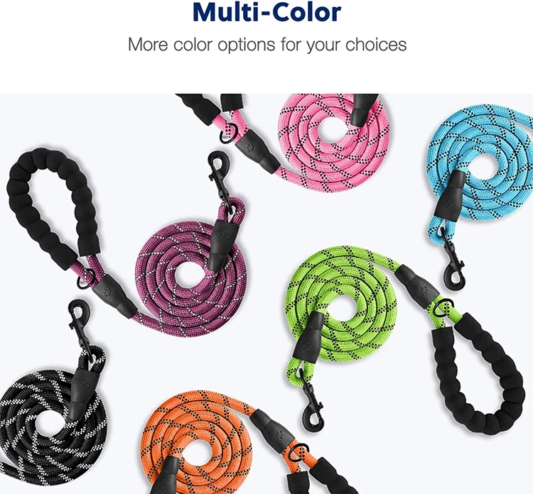 Factory Direct Supply 5 FT Strong Dog Leash Pet Accessories Reflective Climbing Rope Dog Leash Nylon Pet Leash
Factory Direct Supply 5 FT Strong Dog Leash Pet Accessories Reflective Climbing Rope Dog Leash Nylon Pet Leash