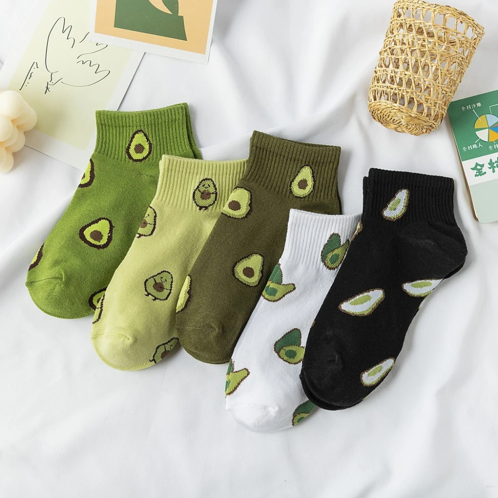 Cotton Socks Women Breathable Soft Casual Girls Short Socks Cute Cartoon Fruit Pattern Avocado Ankle Socks New Ladies Boat Socks
Cotton Socks Women Breathable Soft Casual Girls Short Socks Cute Cartoon Fruit Pattern Avocado Ankle Socks New Ladies Boat Socks