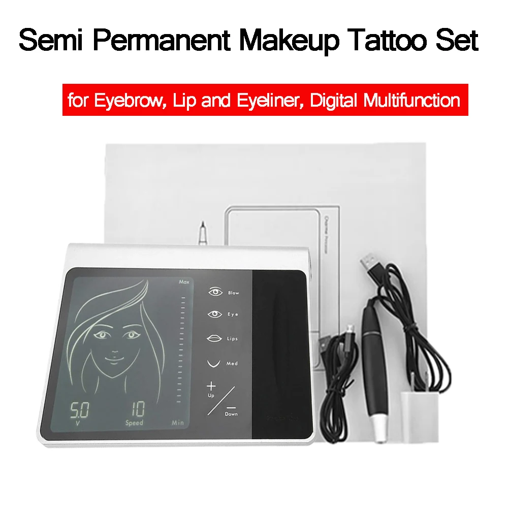 Professional Dermographe Maquillage Permanent Makeup Machine Tattoo Tattoo Kit Tattoo Gun Liberty Digital Tattoo Machine Needle
Professional Dermographe Maquillage Permanent Makeup Machine Tattoo Tattoo Kit Tattoo Gun Liberty Digital Tattoo Machine Needle