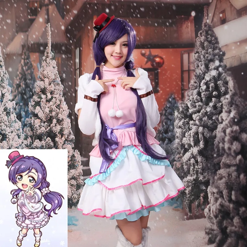 Love Live! Snow Halation Nozomi Tojo Cosplay Costume Uniform Outfit Halloween Costumes for Women Girls Fancy Dress Daily Suit
Love Live! Snow Halation Nozomi Tojo Cosplay Costume Uniform Outfit Halloween Costumes for Women Girls Fancy Dress Daily Suit