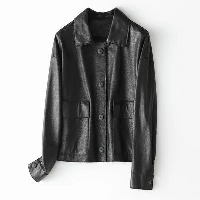 Женская куртка из натуральной овечьей кожи H10, весна 2020
Женская куртка из натуральной овечьей кожи H10, весна 2020