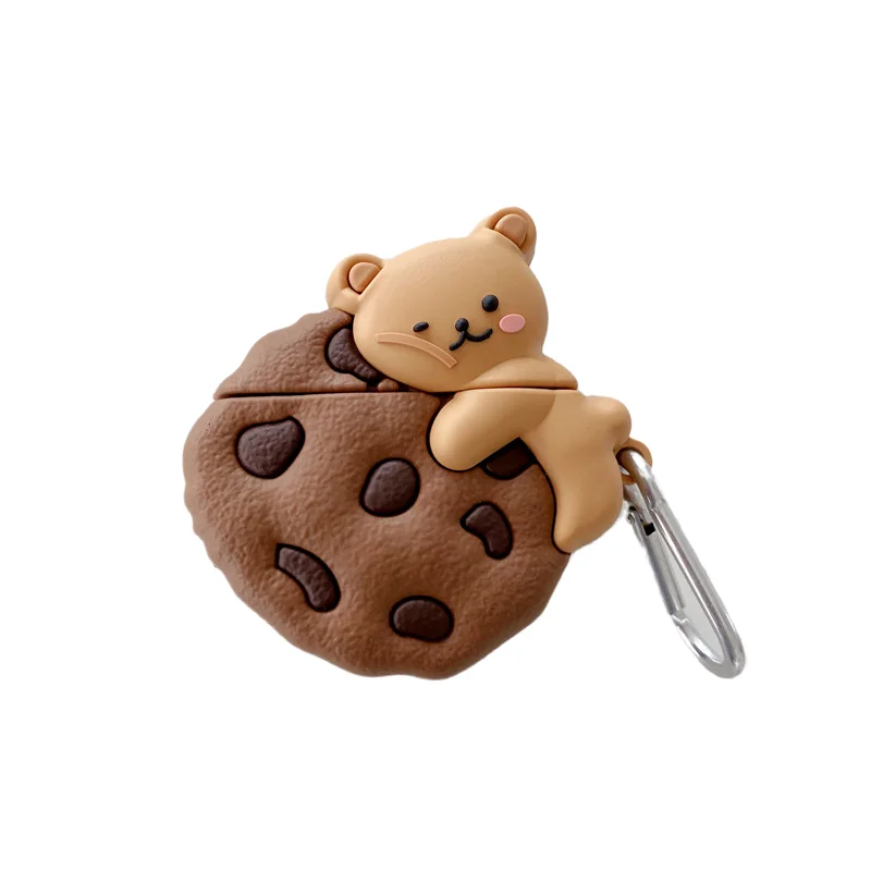 Case for AirPods Pro Cute Cover Silicone Bluetooth Earphone Protective Case for Apple Air Pods 1 2 Cookies Bear 3D with Keychain
Case for AirPods Pro Cute Cover Silicone Bluetooth Earphone Protective Case for Apple Air Pods 1 2 Cookies Bear 3D with Keychain