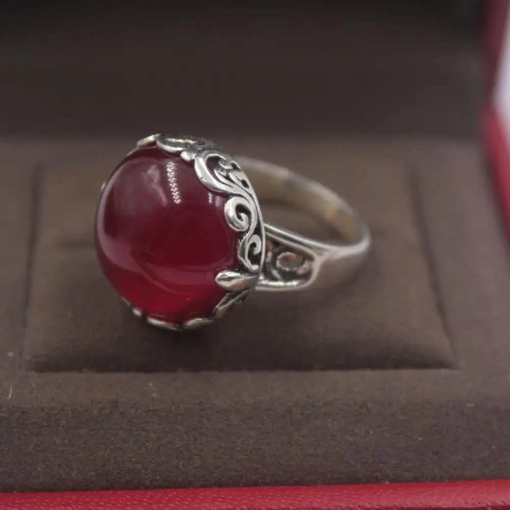 Fine Sterling S925 Silver Women Ring Luck Red Chalcedony Flower Band Ring US5-10 18mmW Fine Silver Not Plated Or Filled
Fine Sterling S925 Silver Women Ring Luck Red Chalcedony Flower Band Ring US5-10 18mmW Fine Silver Not Plated Or Filled