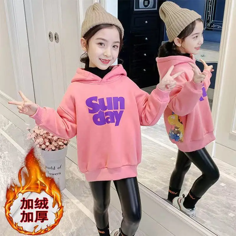 Autumn Winter New Boys Girls Cartoon Hooded Sweater Baby Western Style Warm Hooded Cartoon Bottoming Casual Children's Clothing
Autumn Winter New Boys Girls Cartoon Hooded Sweater Baby Western Style Warm Hooded Cartoon Bottoming Casual Children's Clothing