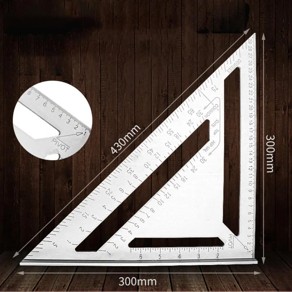 200mm Thicken Aluminum Alloy 45 Degree Triangle Ruler Protractor Measuring Tool safer Triangle Ruler Plastic/Aluminum Alloy
200mm Thicken Aluminum Alloy 45 Degree Triangle Ruler Protractor Measuring Tool safer Triangle Ruler Plastic/Aluminum Alloy