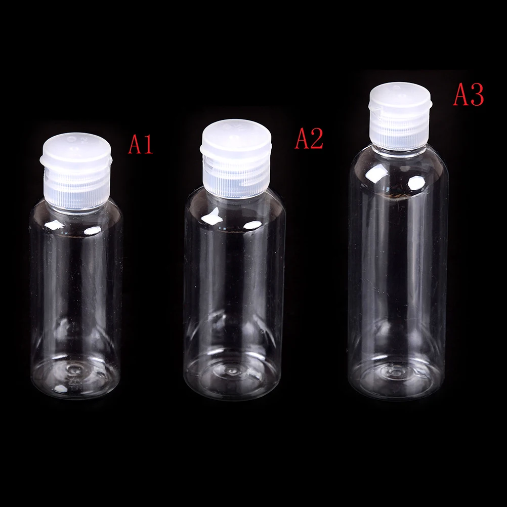 Plastic Transparent Clear Flip Bottles Cosmetic Jar Travel Empty Refillable Bottles Makeup Liquid Cosmetic Container 50/60/100ml
Plastic Transparent Clear Flip Bottles Cosmetic Jar Travel Empty Refillable Bottles Makeup Liquid Cosmetic Container 50/60/100ml