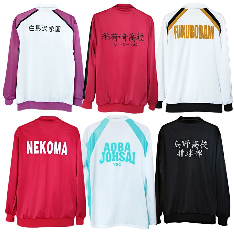 Haikyuu Karasuno Nekoma Fukurodani Aoba Johsai Shiratorizawa Толстовка Куртка Косплей Костюм Haikiyu Мужчины Женщины Мужчины Джерси Спортивная одежда
Haikyuu Karasuno Nekoma Fukurodani Aoba Johsai Shiratorizawa Толстовка Куртка Косплей Костюм Haikiyu Мужчины Женщины Мужчины Джерси Спортивная одежда