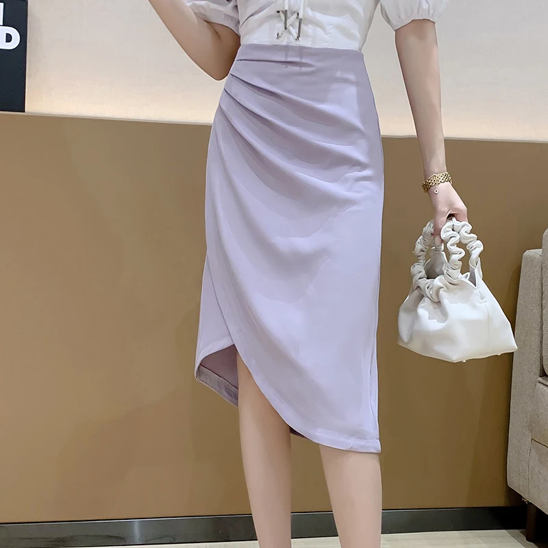 2022new New Spring Summer Women OL Asymmetrical Midi Skirt Casual Female High Waist Solid Color Slim Fit A-line Black Skirt
2022new New Spring Summer Women OL Asymmetrical Midi Skirt Casual Female High Waist Solid Color Slim Fit A-line Black Skirt