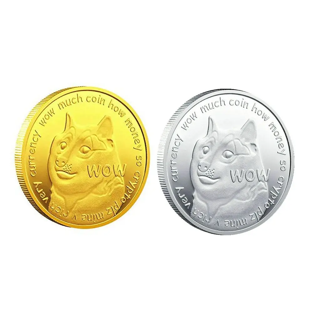 Gold Plated Dogecoin Commemorative Coins Cute Dog Pattern Dog Year Collection Coins Virtual currency Action Figure Toys Kid Gift
Gold Plated Dogecoin Commemorative Coins Cute Dog Pattern Dog Year Collection Coins Virtual currency Action Figure Toys Kid Gift