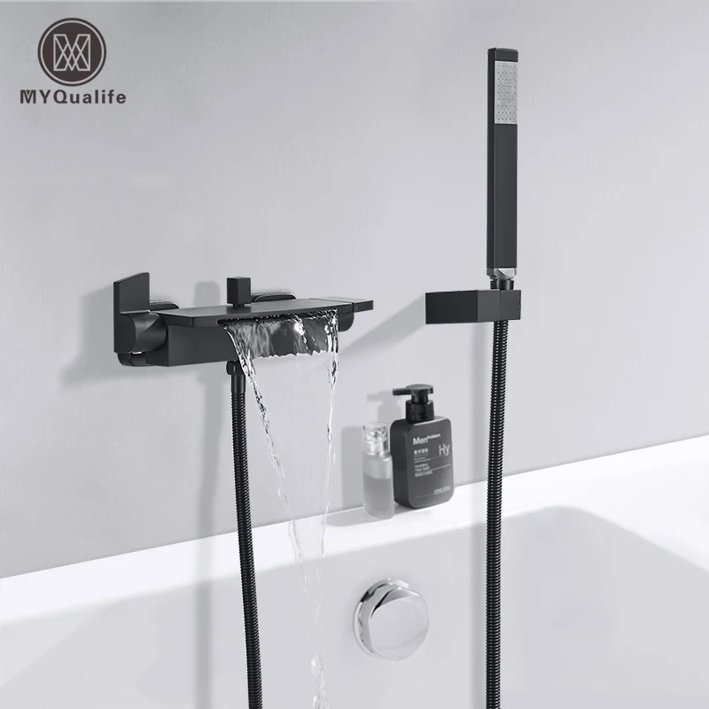 MYQualife Matte Black Bathroom Faucet 2 Function Bathtub Facuet Wall Mounting Cold and Hot Shower Faucet Waterfall
MYQualife Matte Black Bathroom Faucet 2 Function Bathtub Facuet Wall Mounting Cold and Hot Shower Faucet Waterfall
