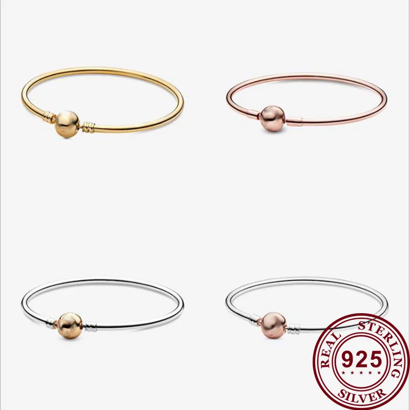 Hot 925 Sterling Silver Classic Round Buckle Original Women's Pan Bracelet Fit Original Pandora Bead Pendant Jewelry
Hot 925 Sterling Silver Classic Round Buckle Original Women's Pan Bracelet Fit Original Pandora Bead Pendant Jewelry