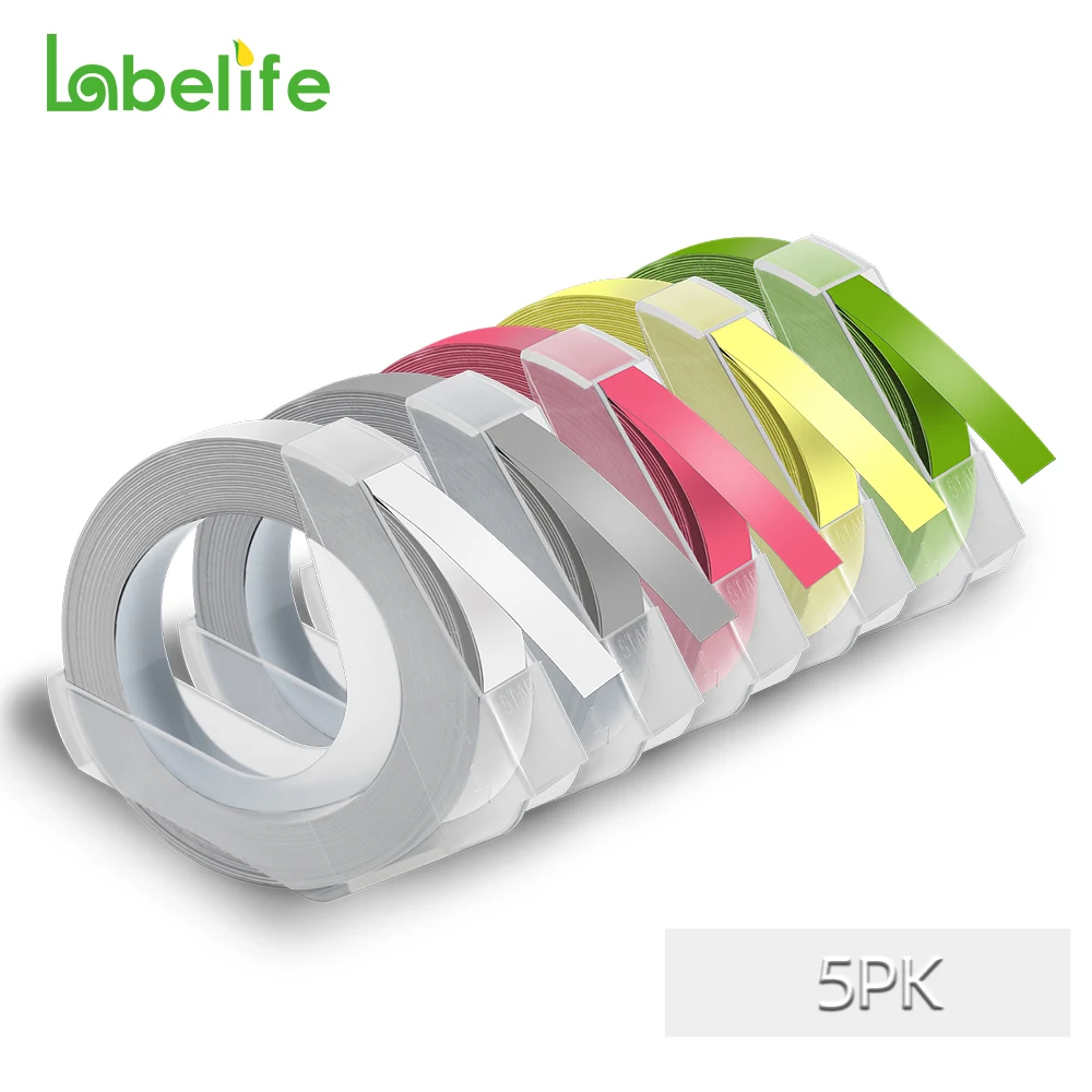 5Pk 9 мм рельефная лента для этикеток, смешанные цвета, совместимость со стандартами 1880 12965, ручные этикеток для Motex E101 Dymo 1610
5Pk 9 мм рельефная лента для этикеток, смешанные цвета, совместимость со стандартами 1880 12965, ручные этикеток для Motex E101 Dymo 1610