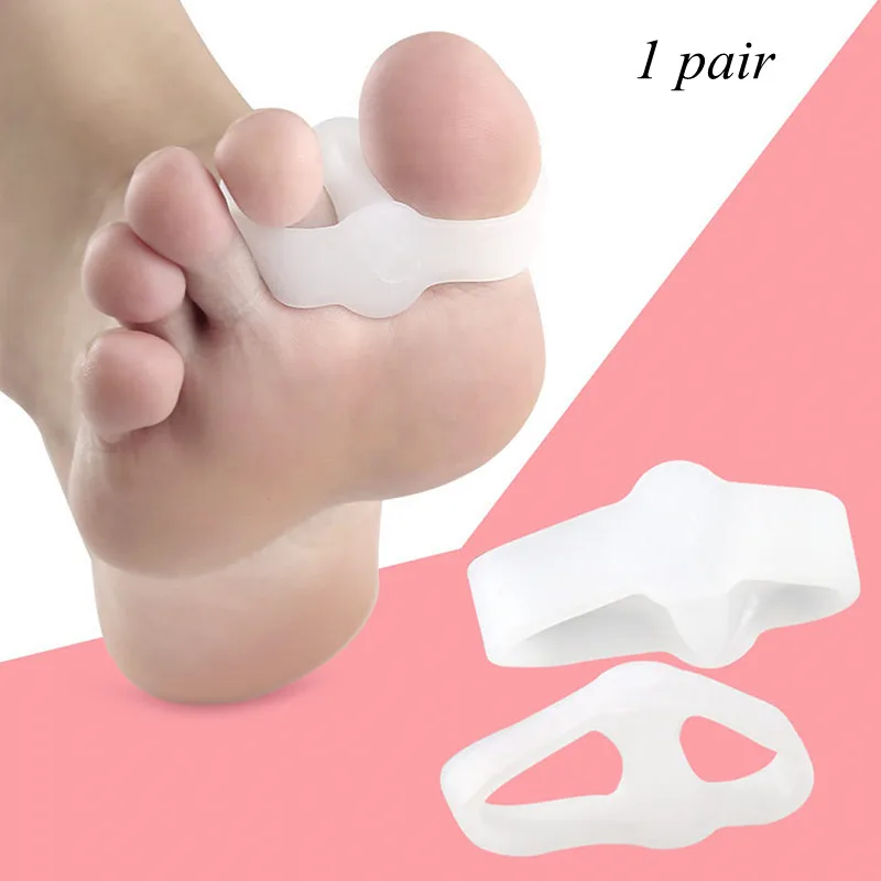 1pair Silicone Two Hole Toe Separator Gel Foot Finger Protector Bunion Orthopedic Hallux Valgus Guard Straightener Pedicure Tool
1pair Silicone Two Hole Toe Separator Gel Foot Finger Protector Bunion Orthopedic Hallux Valgus Guard Straightener Pedicure Tool