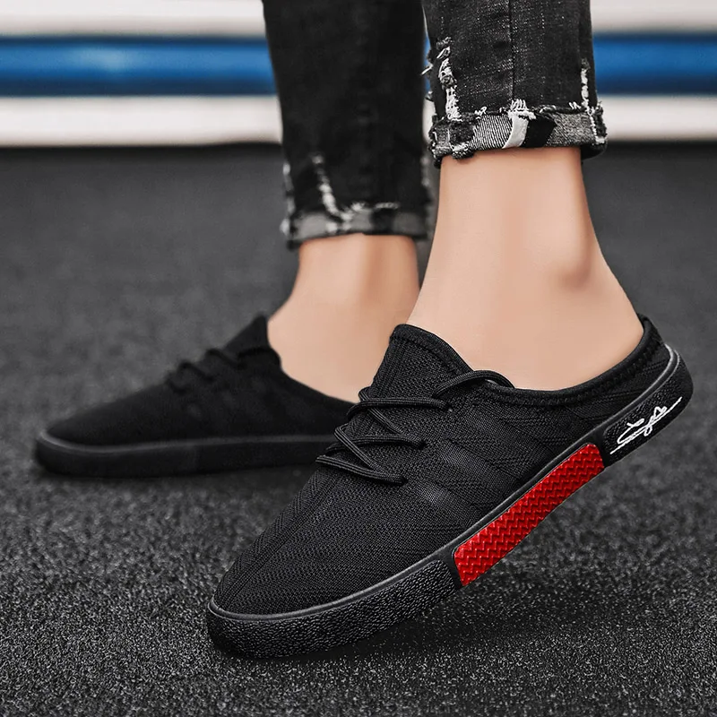 Men Half Shoes Summer 2021 Trend Half Slippers Toe Beach Shoes Men Breathable Flying Woven Non-slip Fashion Wear Personality
Men Half Shoes Summer 2021 Trend Half Slippers Toe Beach Shoes Men Breathable Flying Woven Non-slip Fashion Wear Personality