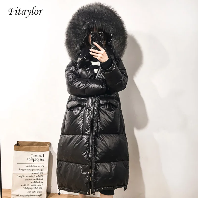 Fitaylor Large Real Natural Raccoon Fur Down Jacket 2019 Winter Women Long Thick Warm Coat White Duck Down Waterproof Overcoat
Fitaylor Large Real Natural Raccoon Fur Down Jacket 2019 Winter Women Long Thick Warm Coat White Duck Down Waterproof Overcoat