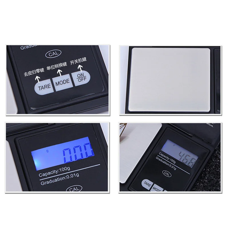 

Lcd Pocket Electronic Digital Kitchen Scale Scales Tools for Gold Jewelry Weigh Balance Steelyard Weighing 200g 0.01g Precision
