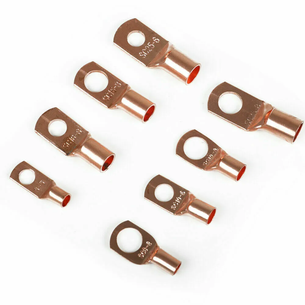 60pcs Set Copper Wire Lugs Battery Cable Ends Terminal Connectors Assortment Kit Household Appliances
60pcs Set Copper Wire Lugs Battery Cable Ends Terminal Connectors Assortment Kit Household Appliances