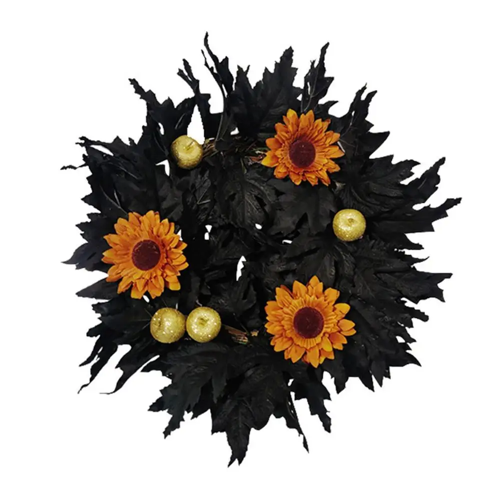 Artificial Halloween Wreath 17 Inch Fall Harvest Golden Pumpkin Decoration For Front Door Maple Leaf Sunflowers Silk Cloth Wrea
Artificial Halloween Wreath 17 Inch Fall Harvest Golden Pumpkin Decoration For Front Door Maple Leaf Sunflowers Silk Cloth Wrea