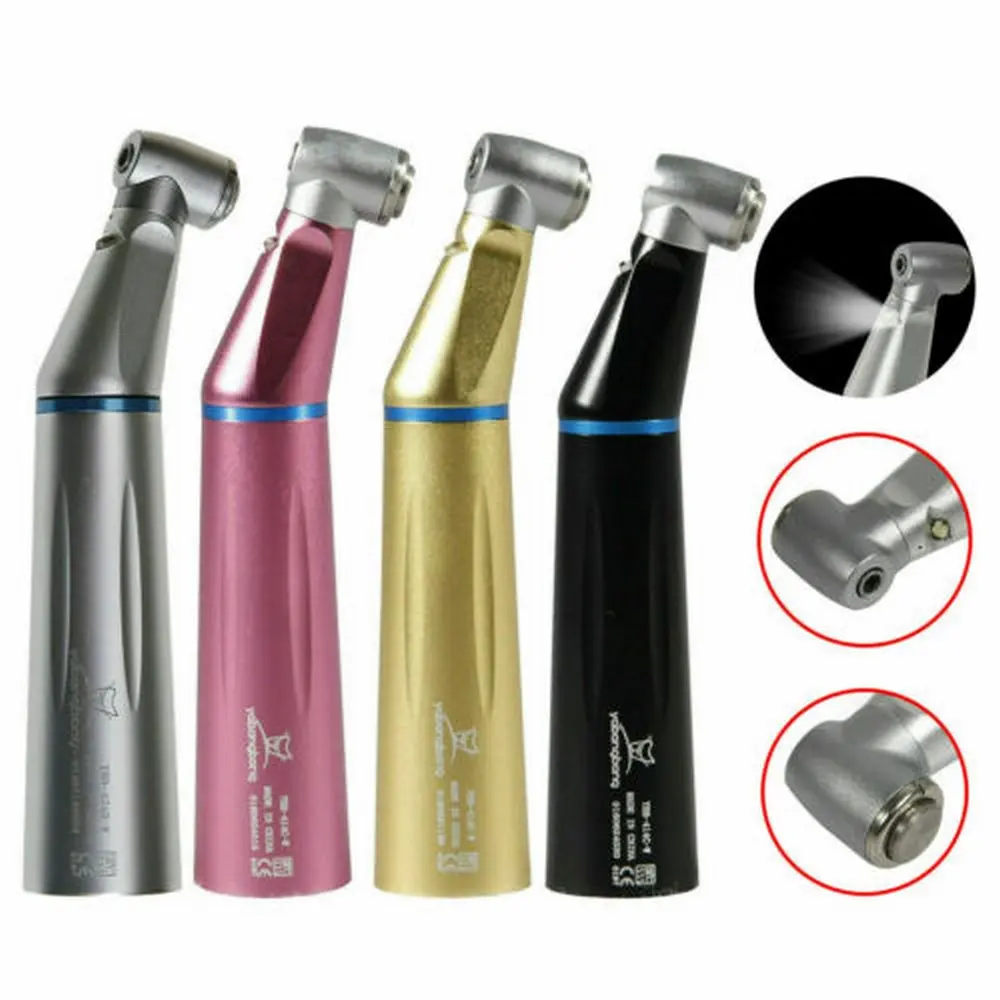 Dental Equipment LED E-type Contra Angle Slow Speed Inner Water Spray push button black golden silver pink Handpiece Fit KAVO
Dental Equipment LED E-type Contra Angle Slow Speed Inner Water Spray push button black golden silver pink Handpiece Fit KAVO