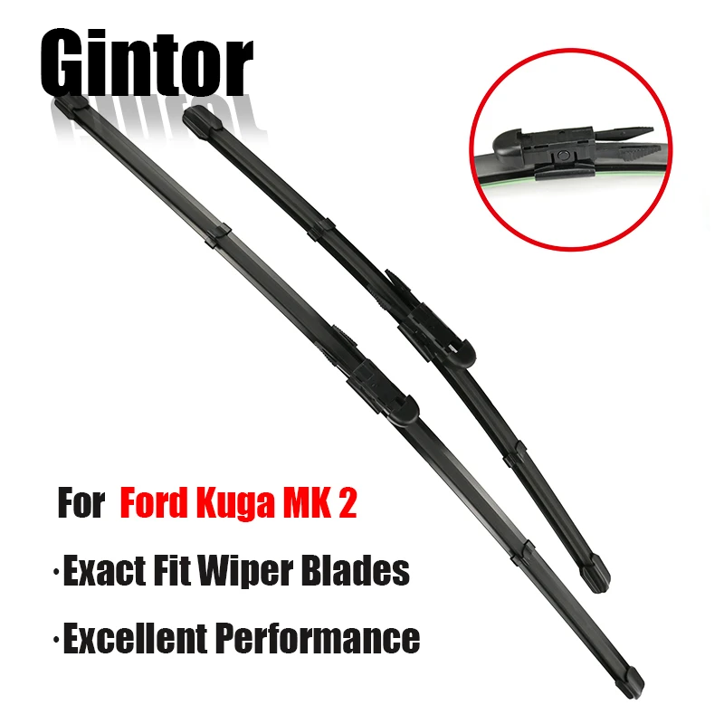 Gintor AUTO Car Wiper Front Wiper Blades Set For Ford Kuga MK 2 Escape C520 2012 - Windshield Windscreen Window 28"+28"
Gintor AUTO Car Wiper Front Wiper Blades Set For Ford Kuga MK 2 Escape C520 2012 - Windshield Windscreen Window 28"+28"