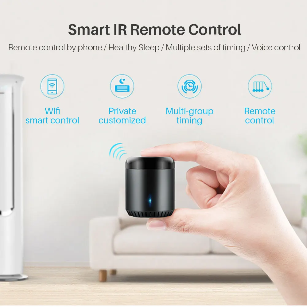 Original Broadlink RM Mini 3 Mini WiFi 4G IR Remote Controller Via APP Control Smart Home Works With Alexa Echo Google Home Mini
Original Broadlink RM Mini 3 Mini WiFi 4G IR Remote Controller Via APP Control Smart Home Works With Alexa Echo Google Home Mini