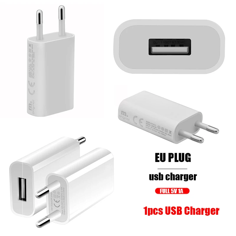 USB-зарядное устройство с европейской вилкой 5 В/1 А | Электроника