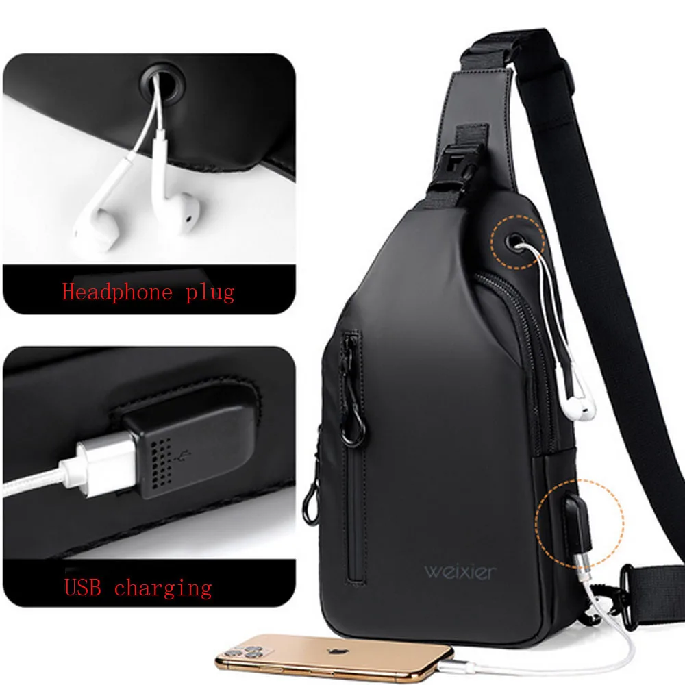 Chest Bag Men Sling Bag New Multifunction Crossbody Bag USB Charging Waterproof Outdoors Short Trip Pack Shoulder for Men
Chest Bag Men Sling Bag New Multifunction Crossbody Bag USB Charging Waterproof Outdoors Short Trip Pack Shoulder for Men
