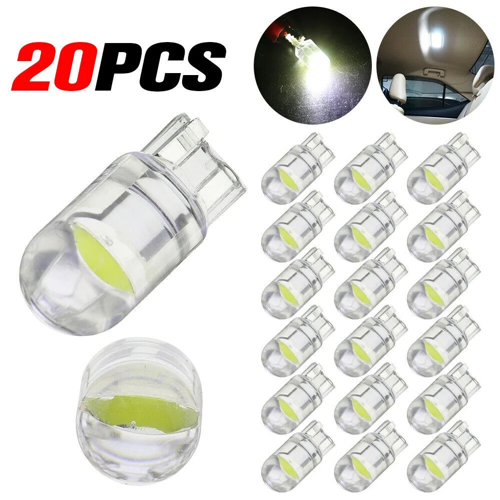 20x Car Cab Marker Lamp Dashboard Lights T10 LED COB 6000K White W5W 168 Car Interior Lights Dome Reading Map Light
20x Car Cab Marker Lamp Dashboard Lights T10 LED COB 6000K White W5W 168 Car Interior Lights Dome Reading Map Light