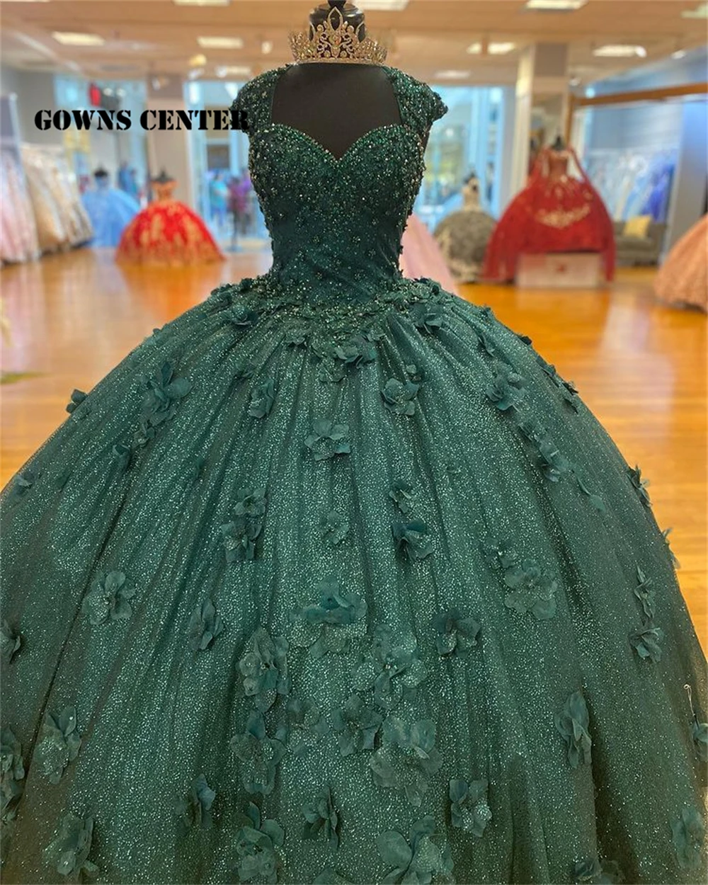 3D Flowers Ball Gown Quinceanera Dresses Formal Prom Graduation Gowns Lace Up Princess Sweet 15 16 Dress vestidos de 15 años
3D Flowers Ball Gown Quinceanera Dresses Formal Prom Graduation Gowns Lace Up Princess Sweet 15 16 Dress vestidos de 15 años