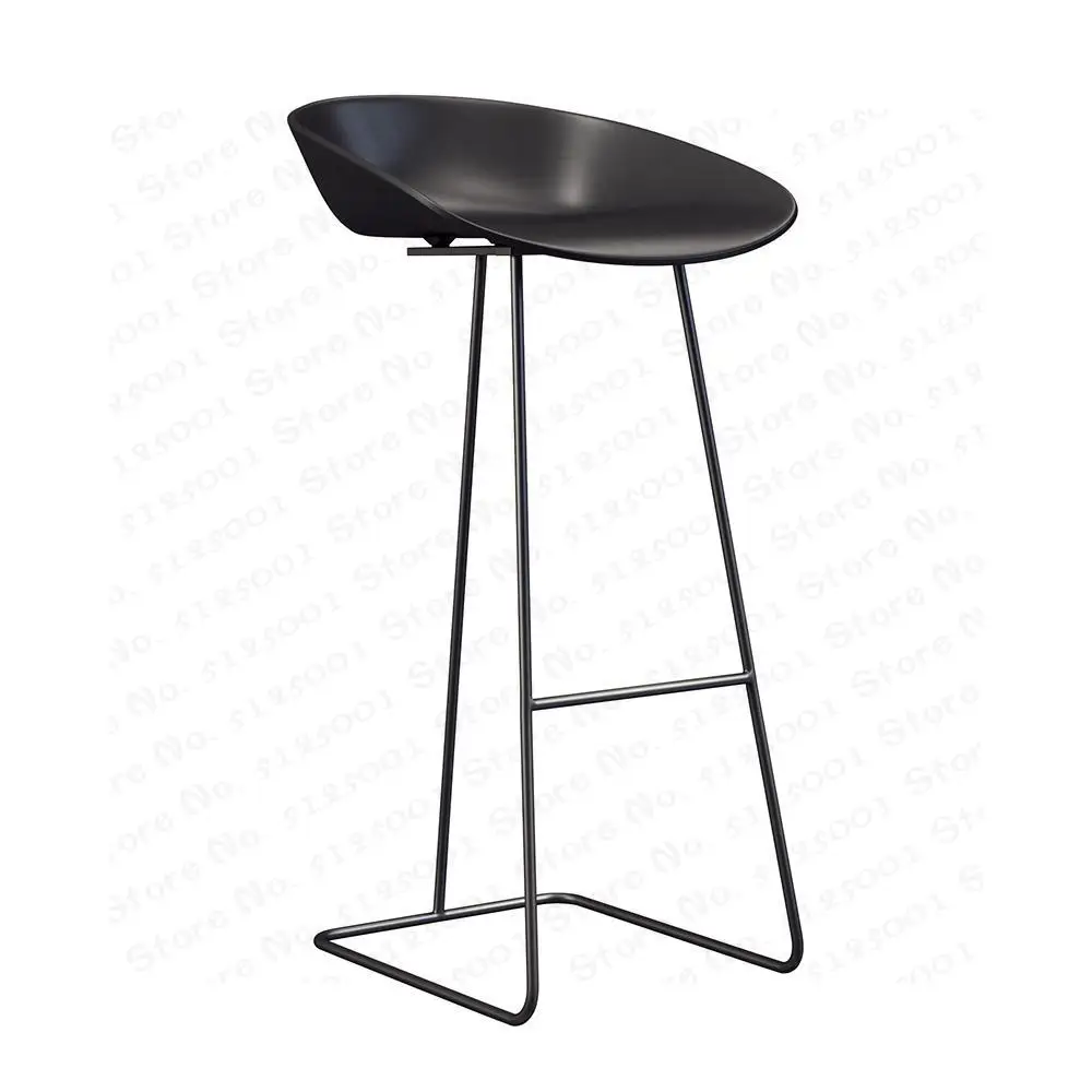 

Скандинавский барный стул 65/70/75 см, высокий минималистичный современный стул для ресторана, офиса, столовой, креативная мебель из кованого ж...
