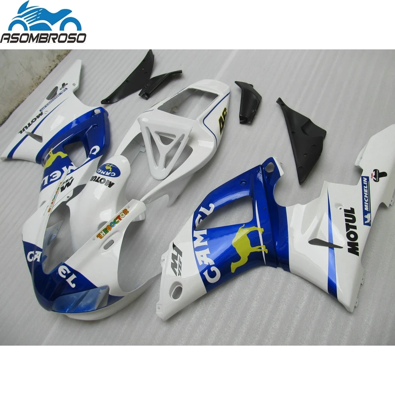 ABS Plastic Sports Motorcycle Bodywork fairings for YAMAHA R1 fairing kit 1998 1999 blue white fairing set YZFR1 98 99 HP22
ABS Plastic Sports Motorcycle Bodywork fairings for YAMAHA R1 fairing kit 1998 1999 blue white fairing set YZFR1 98 99 HP22